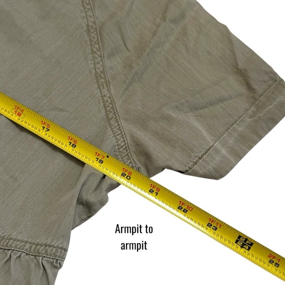 Pact 100% Organic Cotton Chambray Button Down Shirt Dress Color Seagrass L - Picture 10 of 11